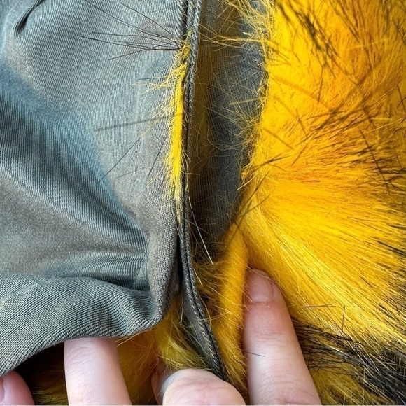 Zara Faux Fur Trimmed Hooded Parka Womens Medium - Picture 8 of 10